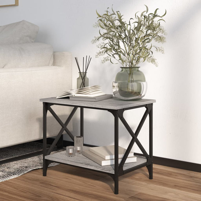 Side Table Grey Sonoma 55x38x45 cm Engineered Wood.