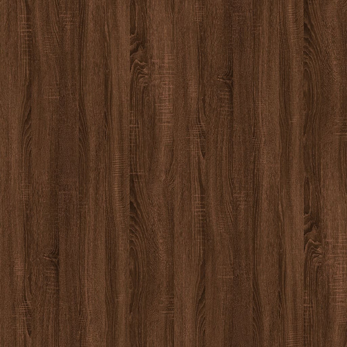 Side Table Brown Oak 55x38x45 cm Engineered Wood.