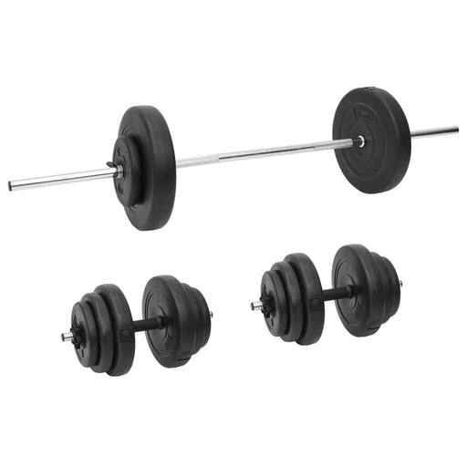 Barbell and Dumbbell with Plates 60 kg.