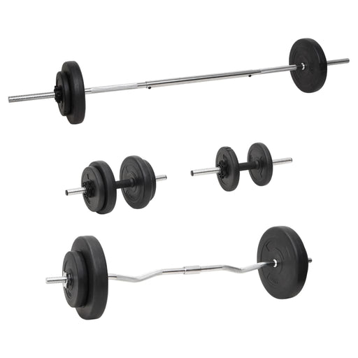 Barbell and Dumbbell with Plates 60 kg.