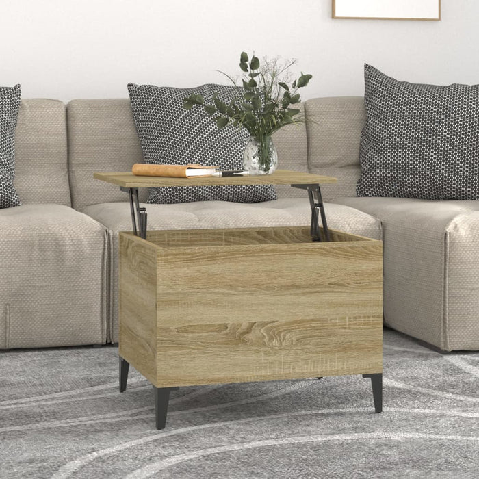Coffee Table Sonoma Oak 60x44.5x45 cm Engineered Wood.