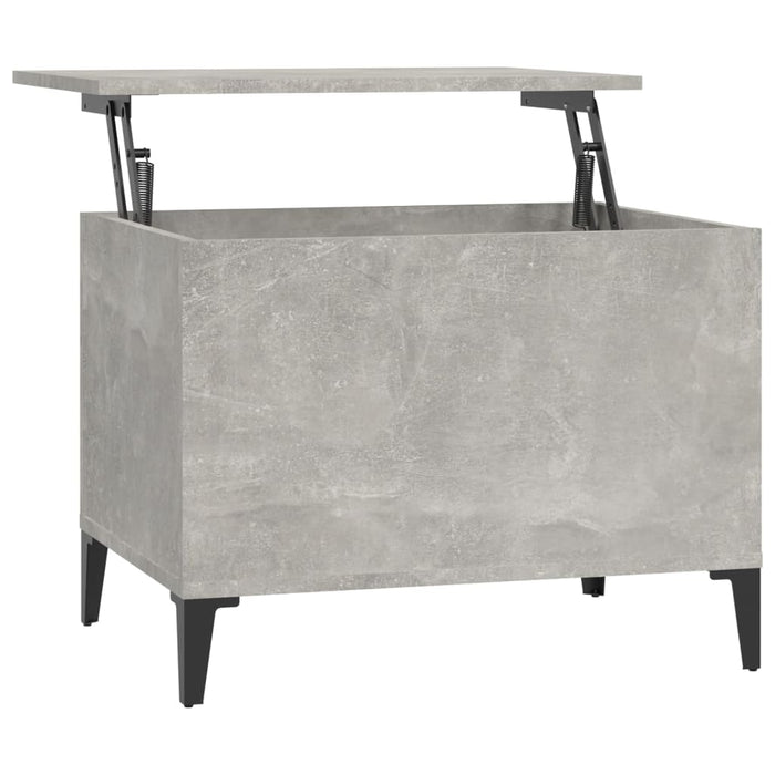 Coffee Table Concrete Grey 60x44.5x45 cm Engineered Wood.