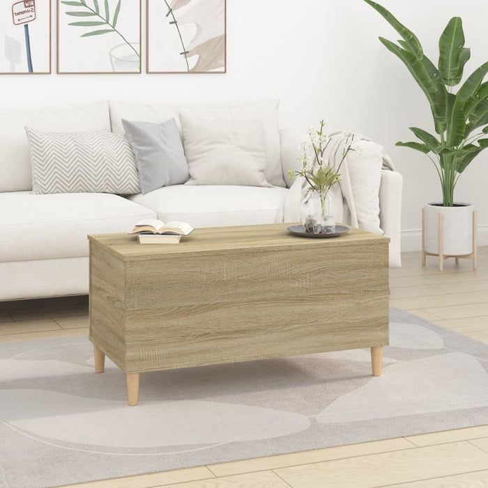 Coffee Table Sonoma Oak 90x44.5x45 cm Engineered Wood.