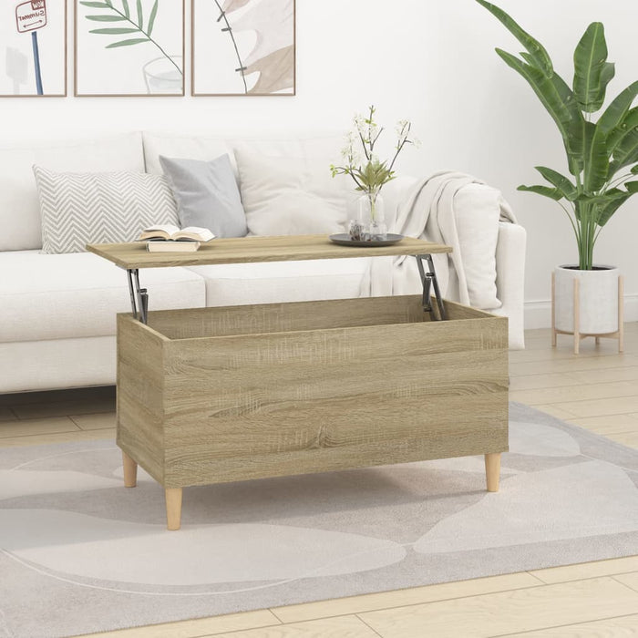 Coffee Table Sonoma Oak 90x44.5x45 cm Engineered Wood.