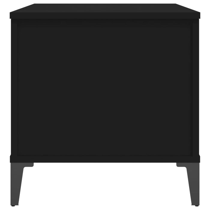 Coffee Table Black 90x44.5x45 cm Engineered Wood.