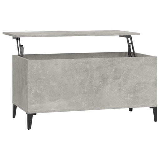 Coffee Table Concrete Grey 90x44.5x45 cm Engineered Wood.