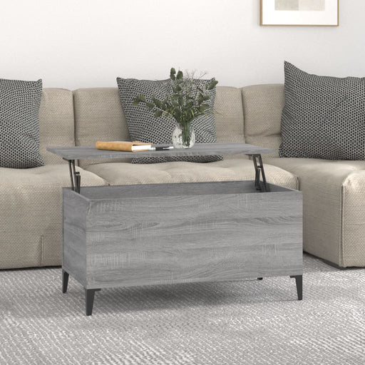 Coffee Table Grey Sonoma 90x44.5x45 cm Engineered Wood.