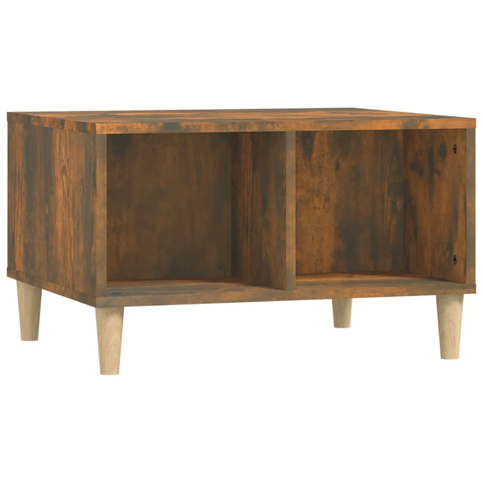 Coffee Table Smoked Oak 60x50x36.5 cm Engineered Wood.
