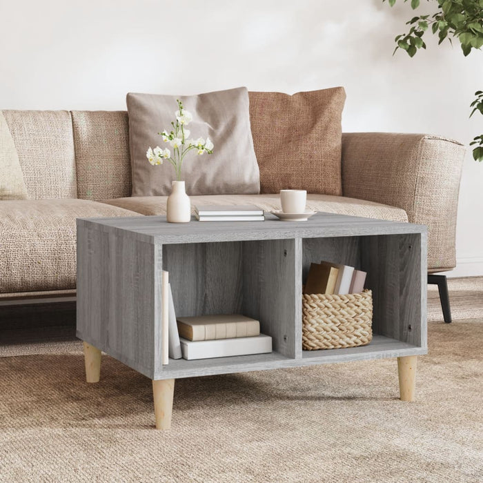 Coffee Table Grey Sonoma 60x50x36.5 cm Engineered Wood.