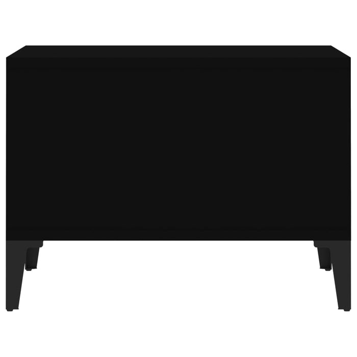 Coffee Table Black 60x50x36.5 cm Engineered Wood.