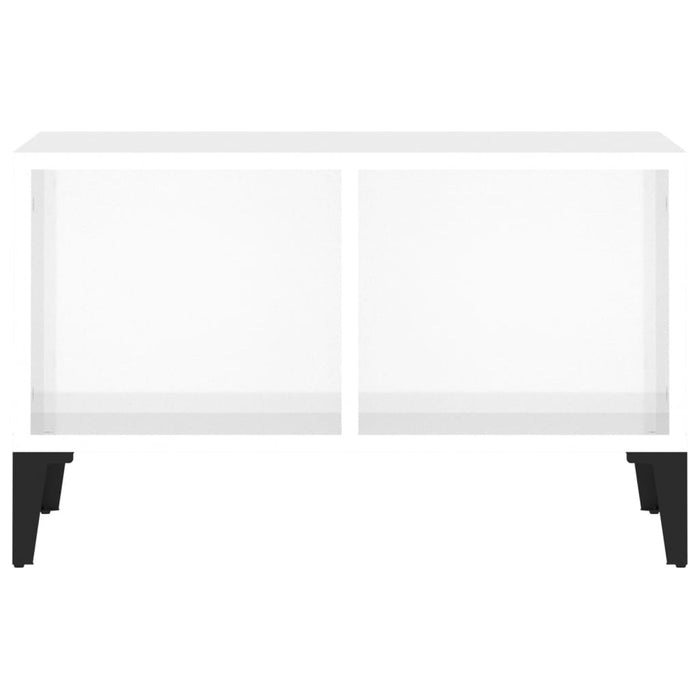 Coffee Table High Gloss White 60x50x36.5 cm Engineered Wood.