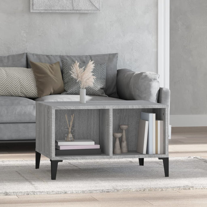 Coffee Table Grey Sonoma 60x50x36.5 cm Engineered Wood.