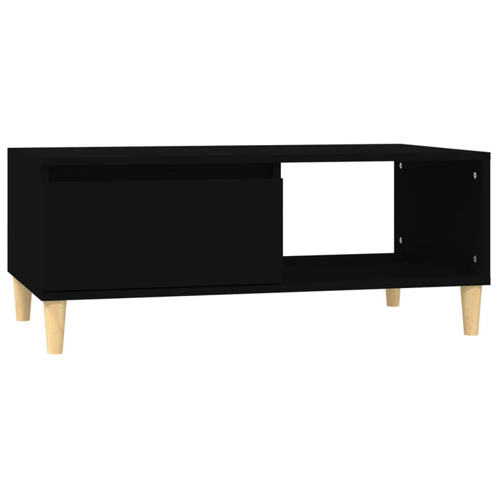 Coffee Table Black 90x50x36.5 cm Engineered Wood.