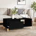 Coffee Table Black 90x50x36.5 cm Engineered Wood.