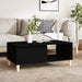 Coffee Table Black 90x50x36.5 cm Engineered Wood.