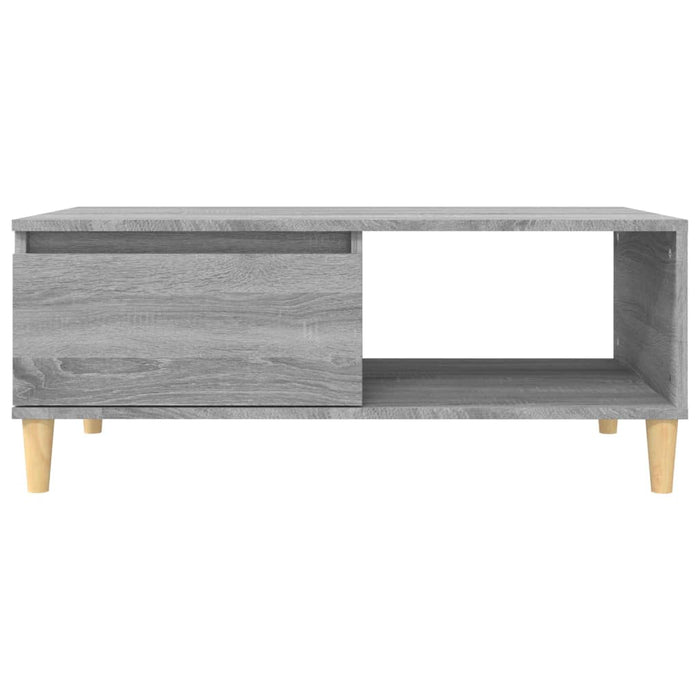 Coffee Table Grey Sonoma 90x50x36.5 cm Engineered Wood.