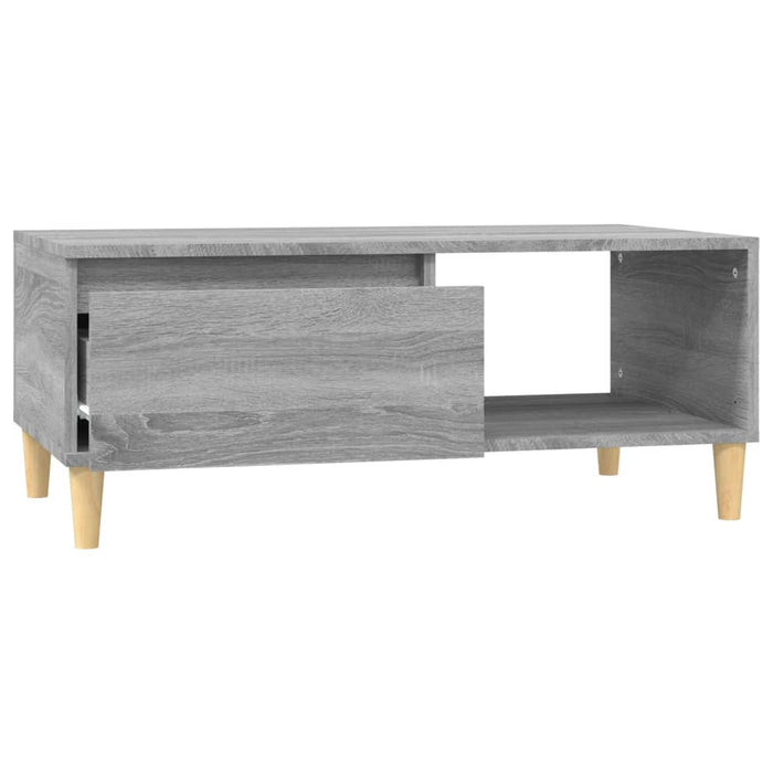 Coffee Table Grey Sonoma 90x50x36.5 cm Engineered Wood.