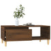 Coffee Table Brown Oak 90x50x36.5 cm Engineered Wood.