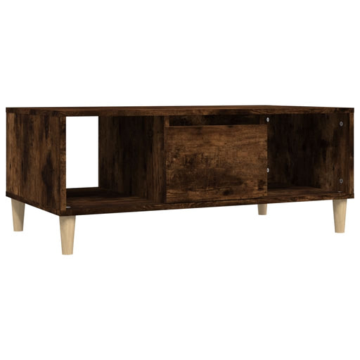 Coffee Table Smoked Oak 90x50x36,5 cm Engineered Wood.