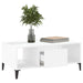 Coffee Table White 90x50x36.5 cm Engineered Wood.