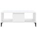 Coffee Table White 90x50x36.5 cm Engineered Wood.