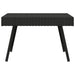 Foldable Side Table Black 60x40x38 cm Poly Rattan.