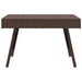 Foldable Side Table Brown 60x40x38 cm Poly Rattan.