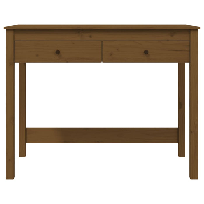 Desk with Drawers Honey Brown 100x50x78 cm Solid Wood Pine.