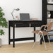 Desk with Drawers Black 100x50x78 cm Solid Wood Pine.