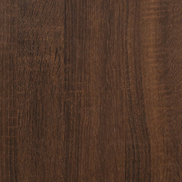 Side Table Brown Oak Engineered Wood 35 cm