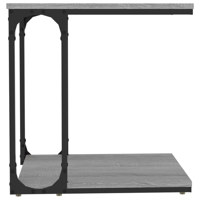 Side Table Grey Sonoma Engineered Wood 50 cm