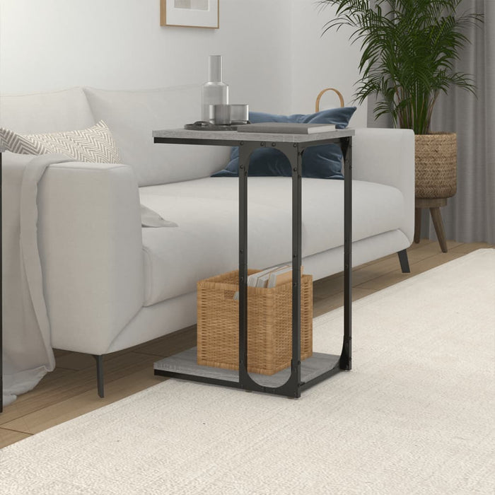 Side Table Grey Sonoma Engineered Wood 40 cm