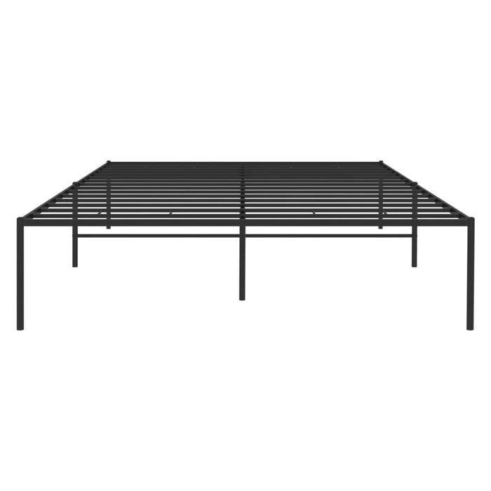 Metal Bed Frame Black 120 cm