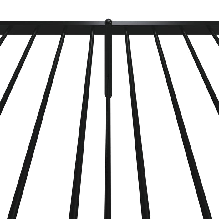 Metal Bed Frame with Headboard and Footboard Black 3FT Single 90 cm
