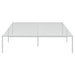 Bed Frame White 196x126x31 cm Steel.