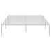 Bed Frame White 206x126x31 cm Steel.