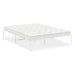 Bed Frame White 196x146x31 cm Steel.