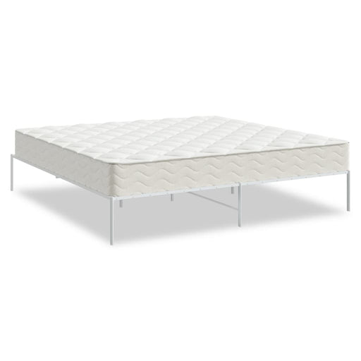 Metal Bed Frame White 183x213 cm.