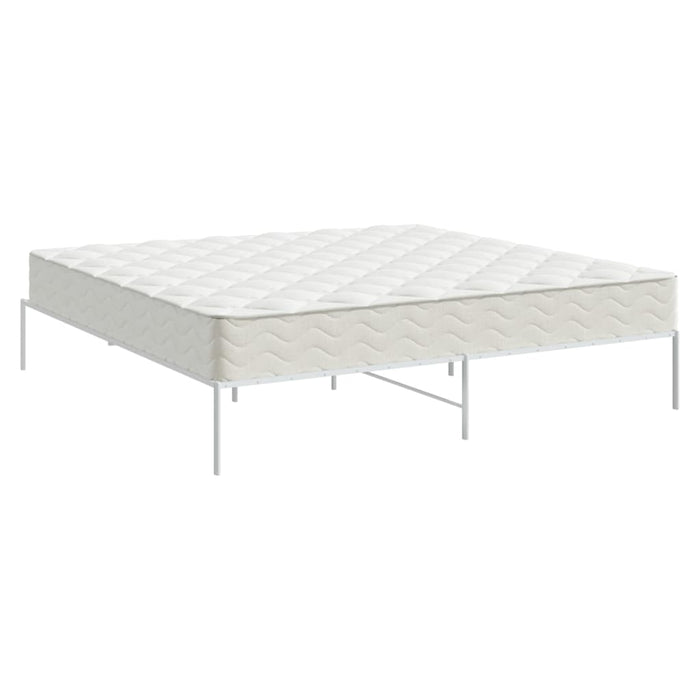 Metal Bed Frame White 183x213 cm.
