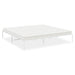 Bed Frame White 208x208x31 cm Steel.