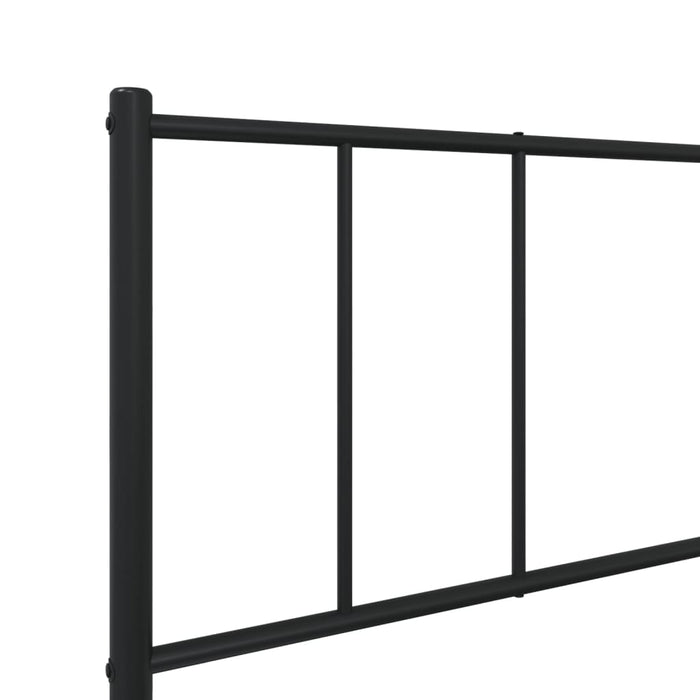 Metal Bed Frame with Headboard Black 3FT Single
