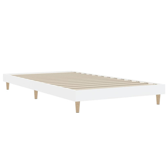 Bed Frame White Engineered Wood 100 cm
