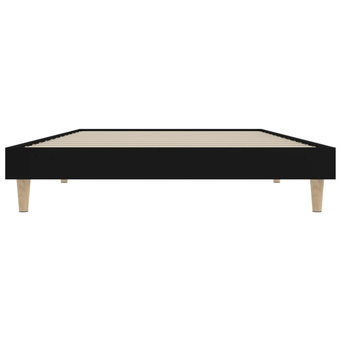 Bed Frame Black Engineered Wood 100 cm