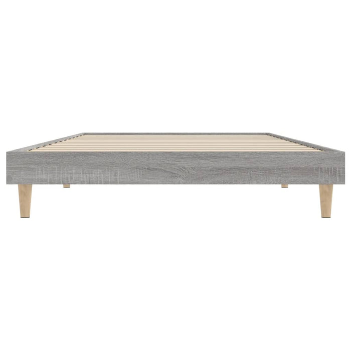 Bed Frame Grey Sonoma Engineered Wood 90 cm