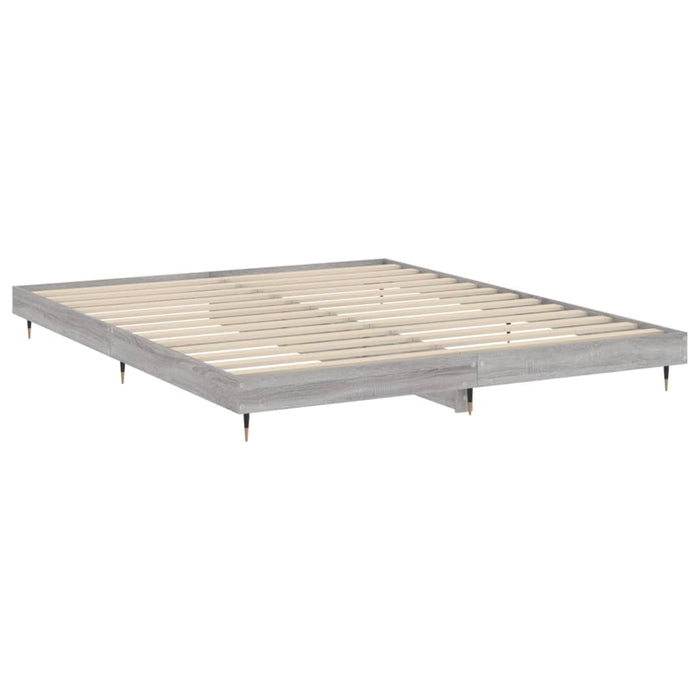 Bed Frame Grey Sonoma 6FT Super King Engineered Wood