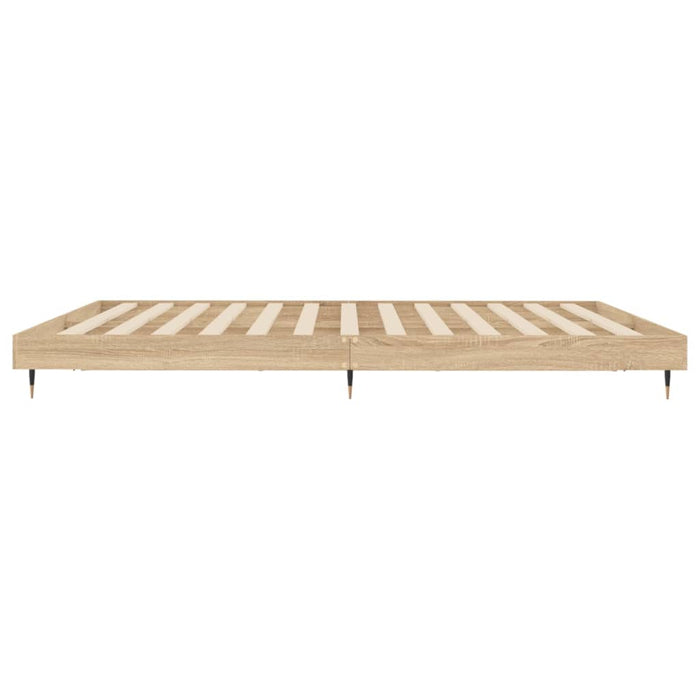 Bed Frame Sonoma Oak Engineered Wood 160 cm