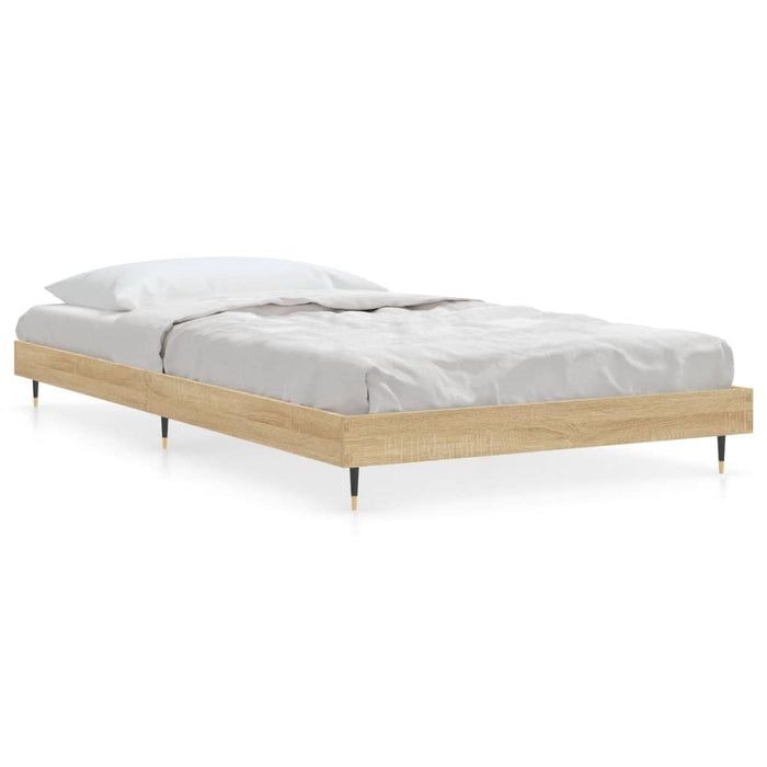 Bed Frame Sonoma Oak Engineered Wood 100 cm