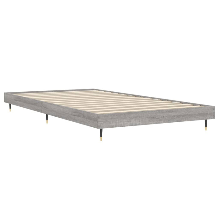 Bed Frame Grey Sonoma 3FT Single Engineered Wood
