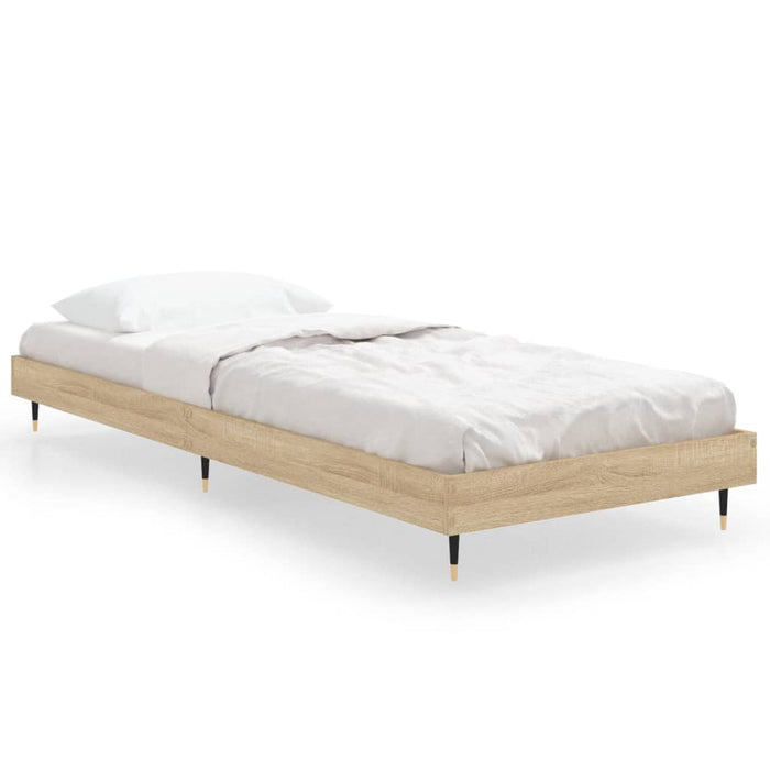 Bed Frame Sonoma Oak 2FT6 Small Single Engineered Wood