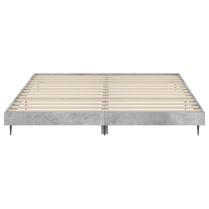 Bed Frame Concrete Grey 6FT Super King Engineered Wood